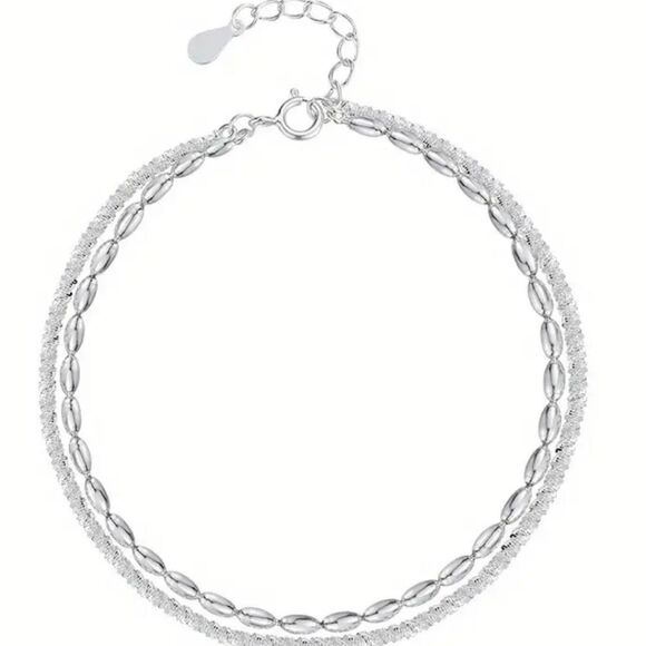 Elegant 925 sterling silver charm bracelet. - Picture 9 of 9